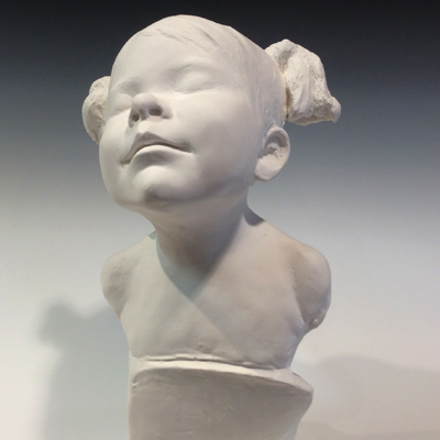 Sculpture, portrait commission, Plaster