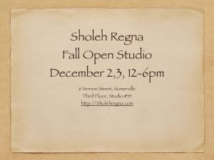2017 Fall Open Studio Invitation